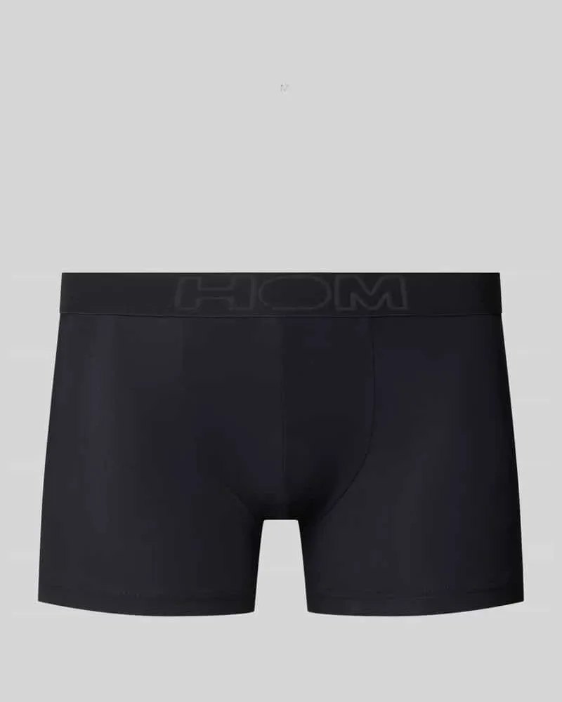 HOM Boxershorts mit elastischem Logo-Bund im 3er-Pack Black