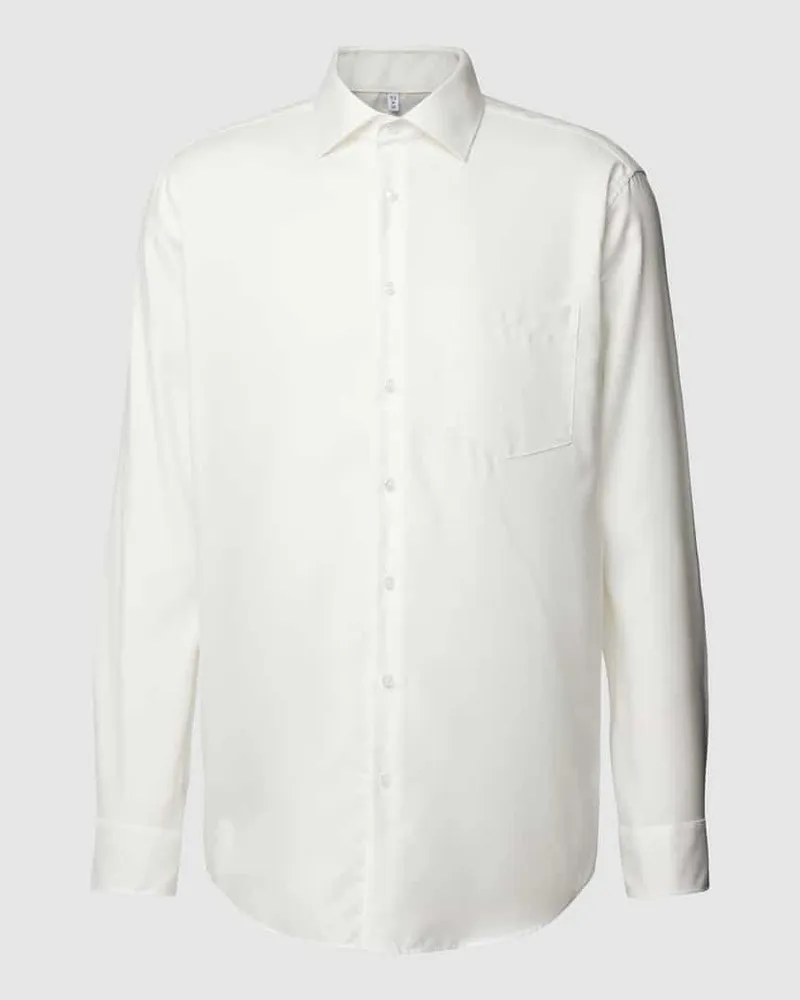 Seidensticker Regular Fit Businesshemd aus Big Twill Ecru