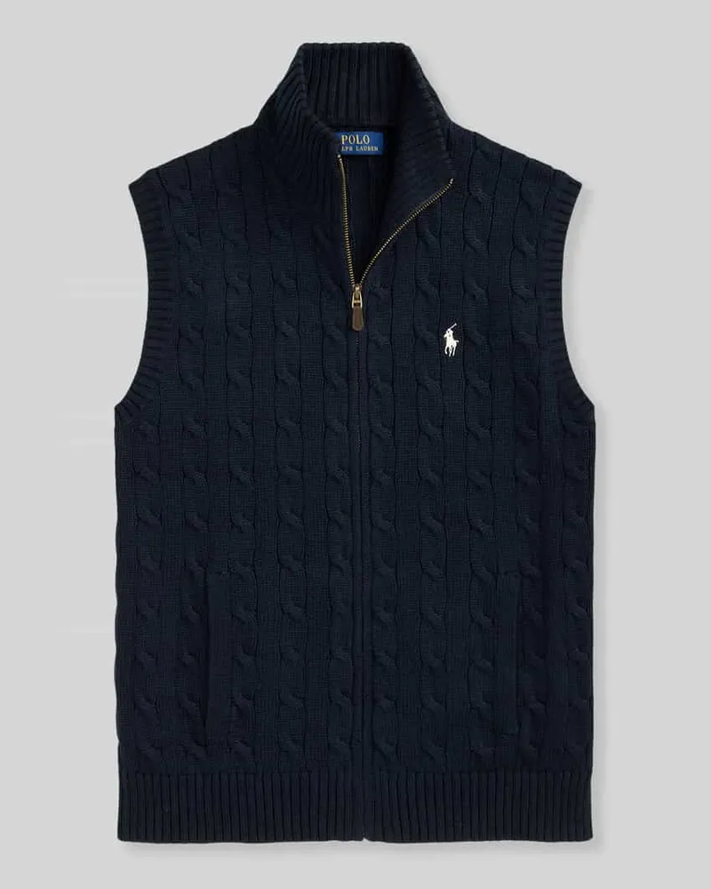 Ralph Lauren Regular Fit Weste aus reiner Baumwolle Marine