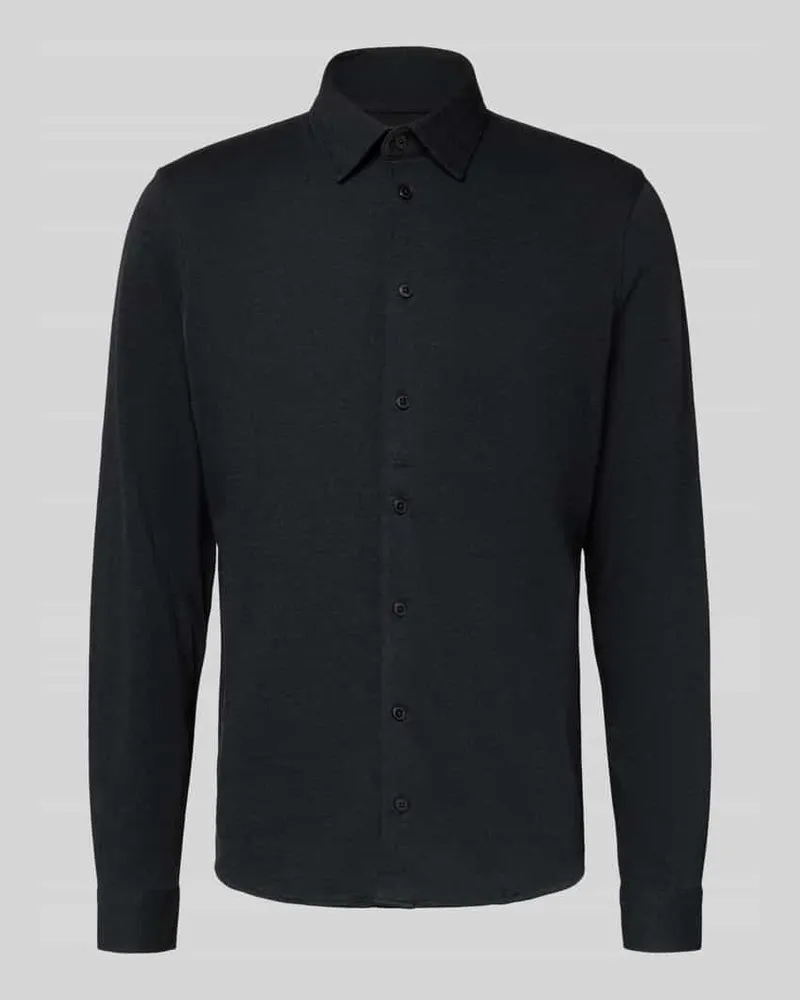 Casual Friday Regular Fit Freizeithemd mit Kentkragen Modell 'ARKAN Black