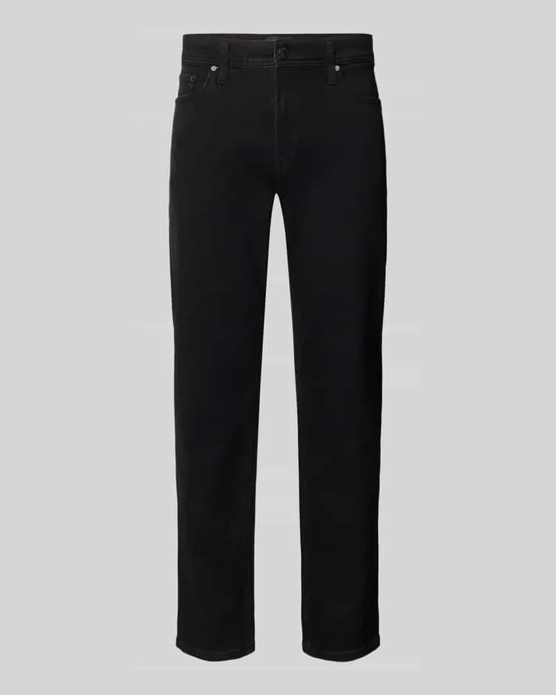 Jack & Jones Straight Fit Jeans aus elastischem Baumwoll-Mix Black