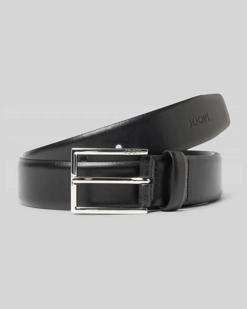 JOOP! Gürtel aus Rindsnappa mit Logo-Prägung Black