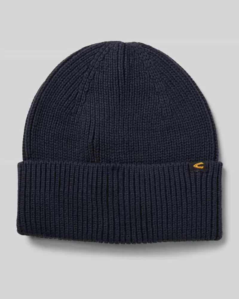 Camel Active Beanie aus Baumwoll-Kaschmir-Mix Marine