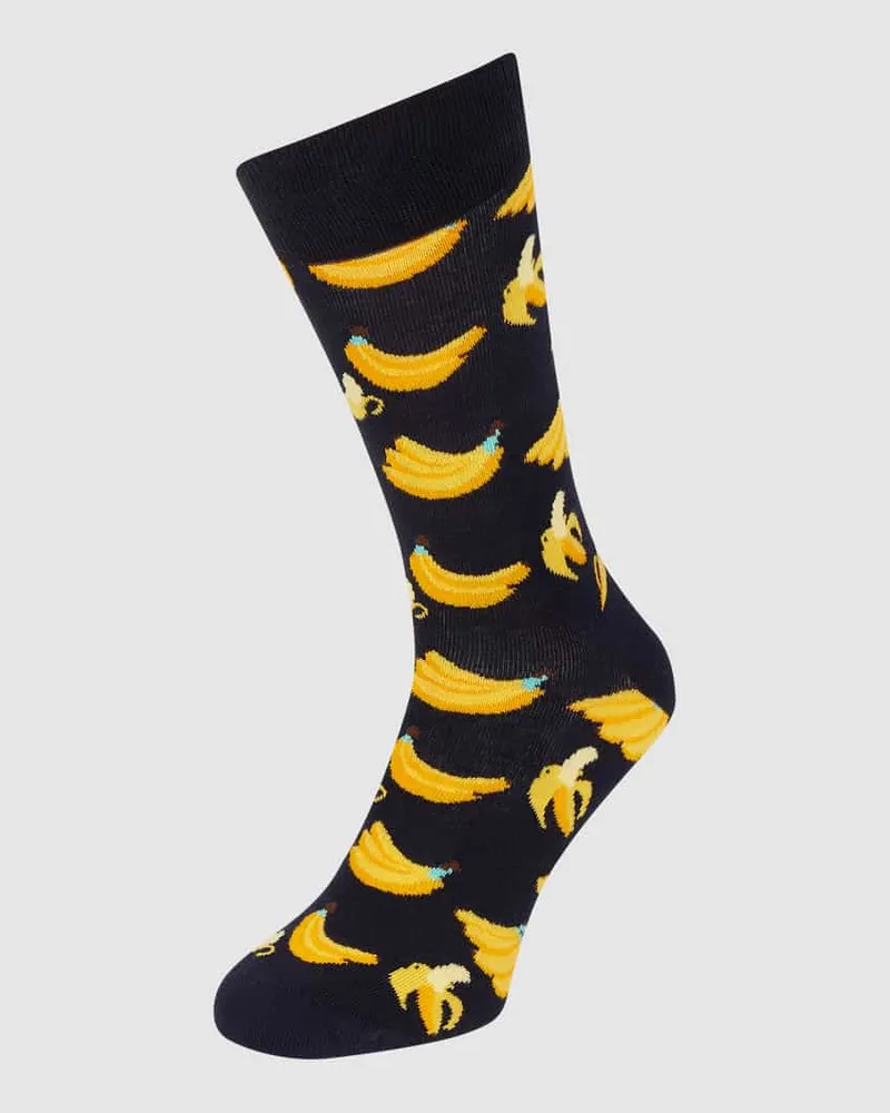 Happy Socks Socken mit Allover-Muster Modell 'Banana 