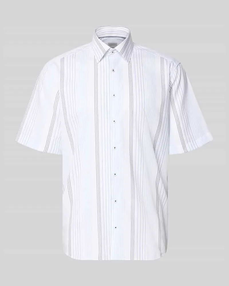 Eterna Comfort Fit Business-Hemd aus Baumwolle mit Kentkragen Bleu