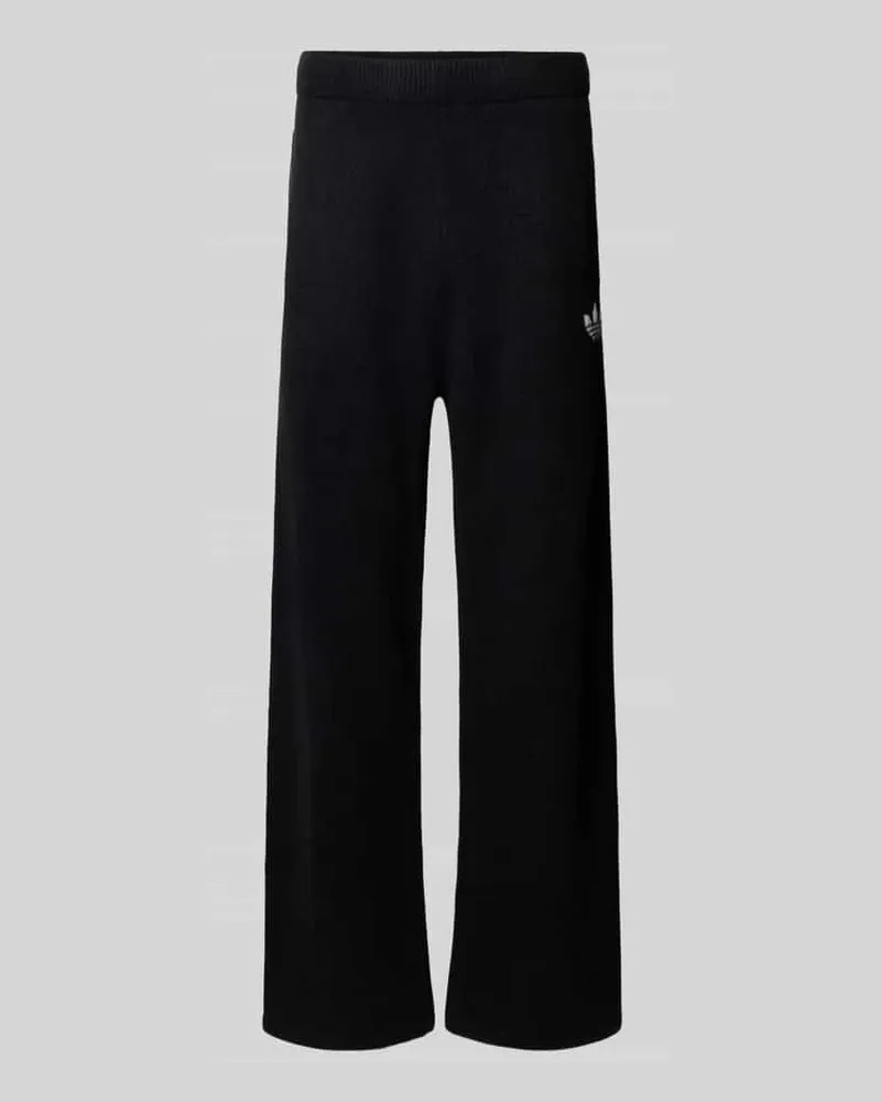 adidas Weite Hose mit Logo-Detail Black