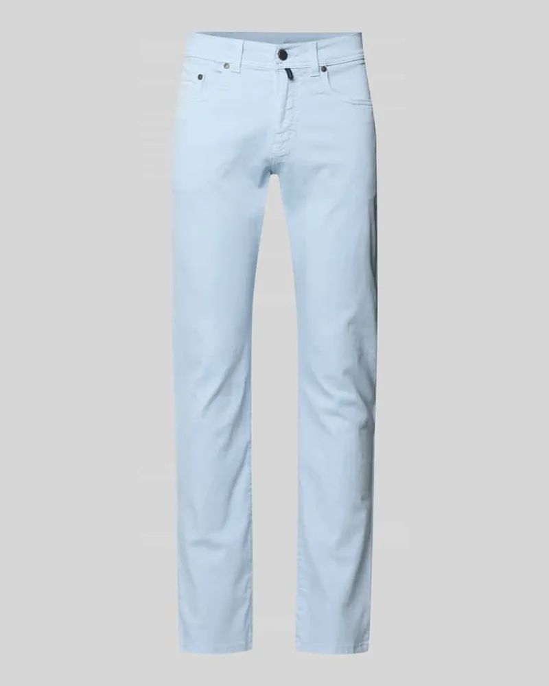 Pierre Cardin Regular Fit Jeans mit Label-Detail Modell 'Lyon Hellblau
