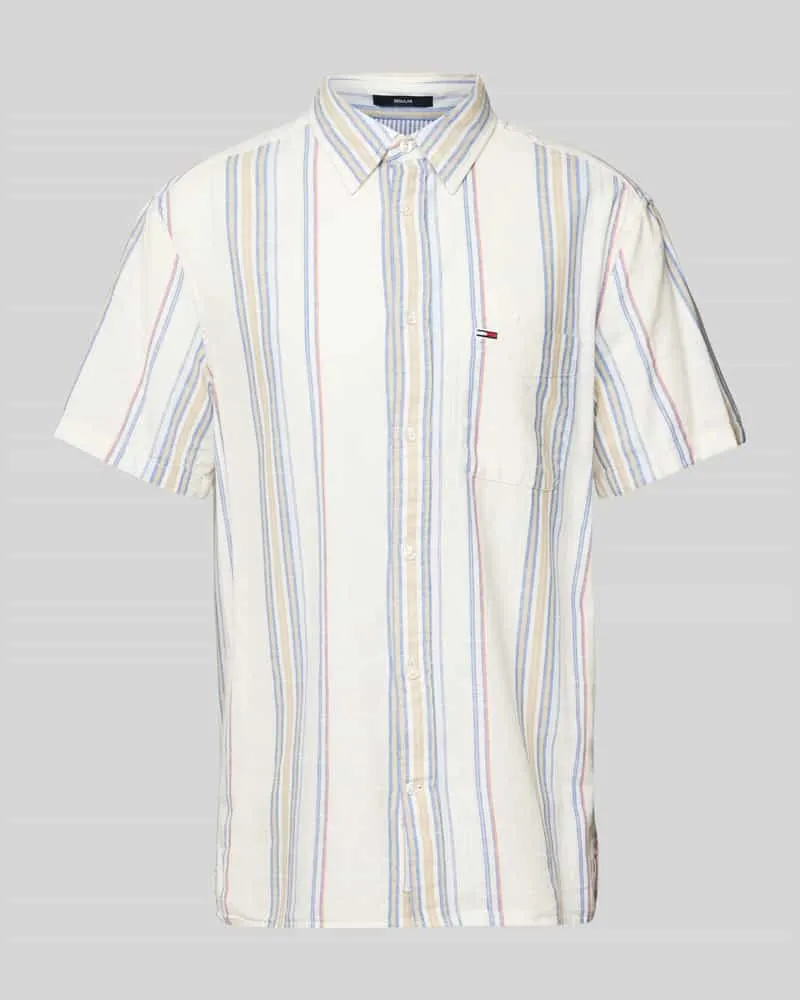 Tommy Hilfiger Regular Fit Freizeithemd aus reiner Baumwolle 