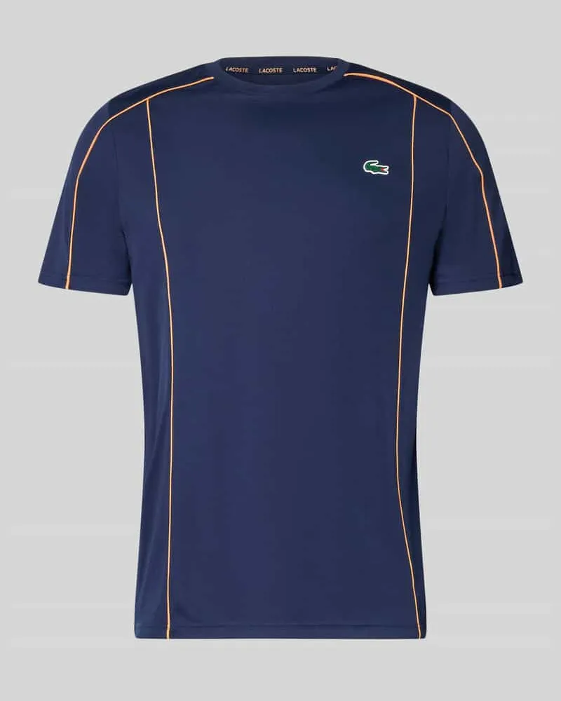 Lacoste Regular Fit Sport T-Shirt mit UV-Schutz 50 Dunkelblau