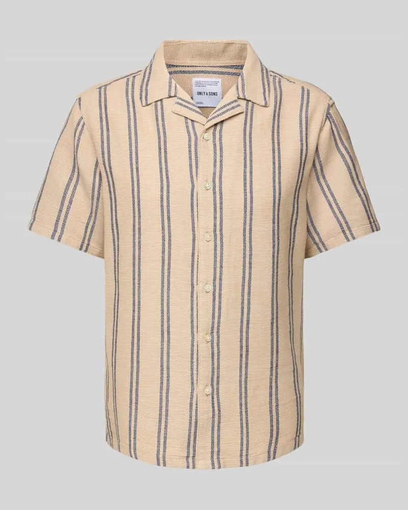 Only & Sons Regular Fit Freizeithemd mit Reverskragen Modell 'TREV 