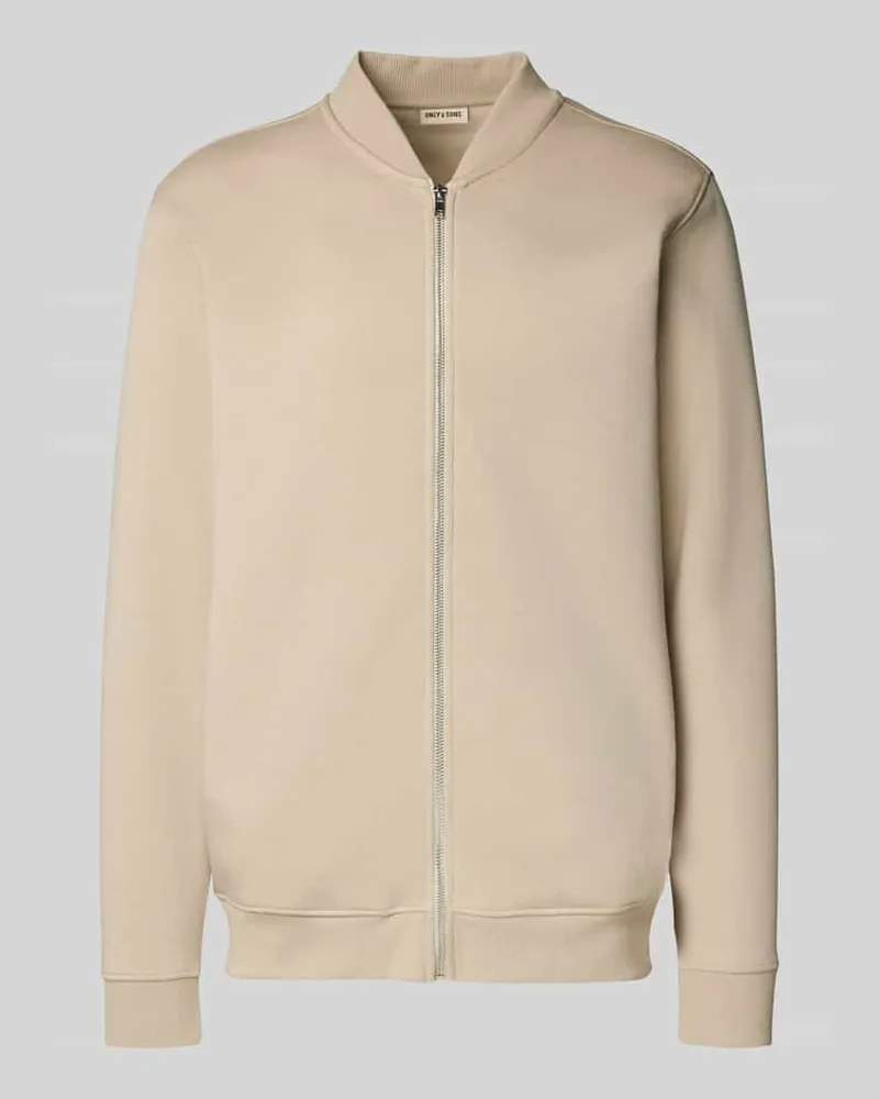 Only & Sons Regular Fit Sweatjacke aus Baumwoll-Mix Modell 'CERES 