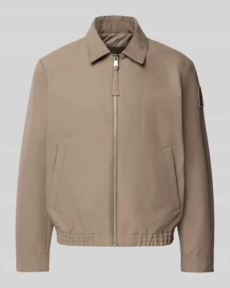 Marc O'Polo Regular Fit Blouson mit Label Patch -  × DFB Travel Collection Taupe