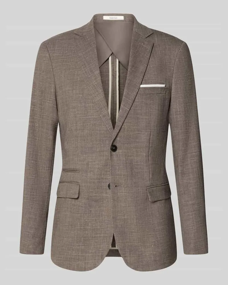 Selected Homme Slim Fit Anzugsakko mit Woll-Anteil Modell 'SLIM-OASIS Taupe
