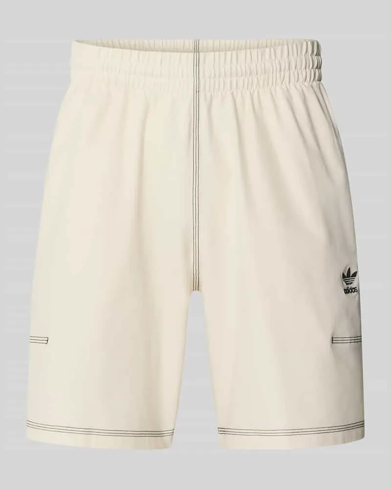 adidas Regular Fit Shorts mit Label-Stitching 