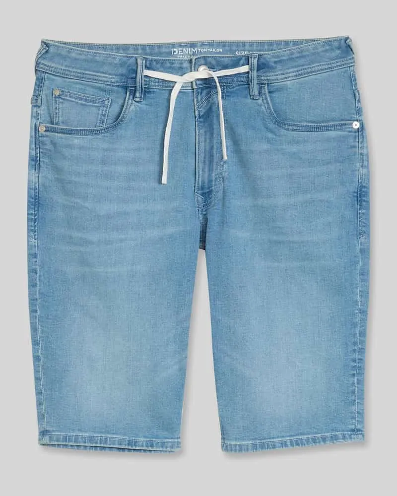 Tom Tailor Regular Fit Jeansshorts aus Baumwoll-Mix Hellblau