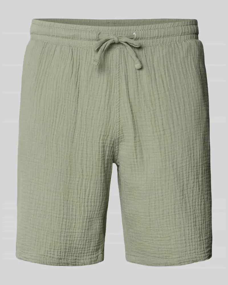 Jack & Jones Shorts mit Strukturmuster Modell 'AIDEN Schilf
