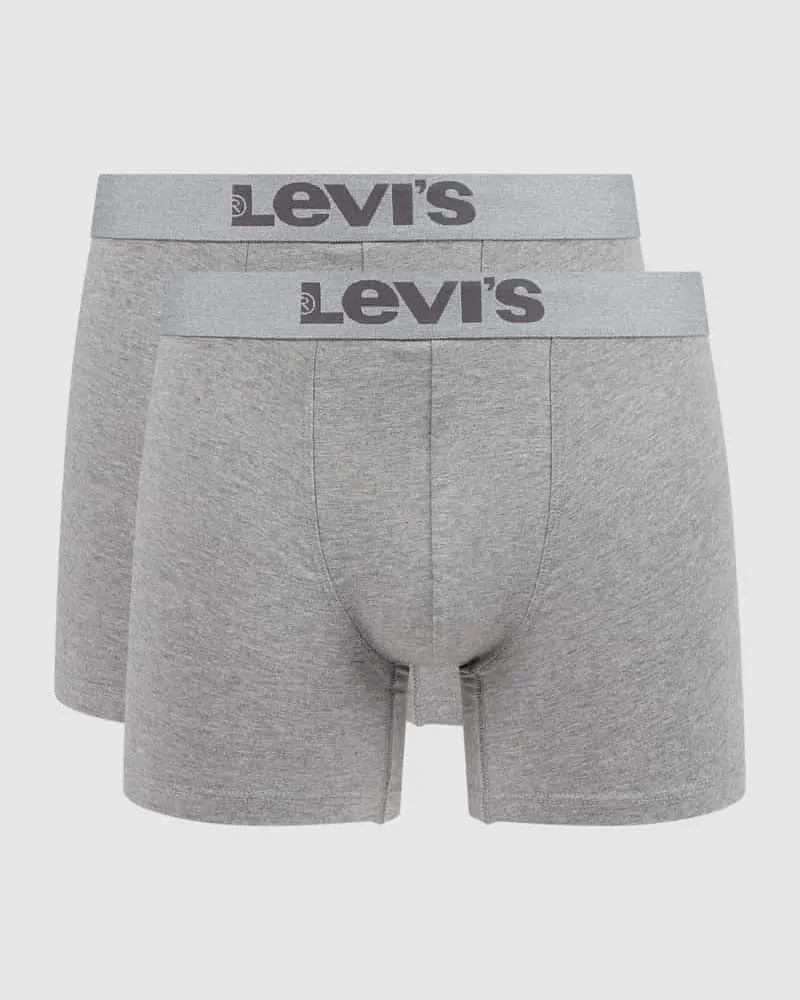 Levi's Trunks mit Stretch-Anteil im 2er-Pack Mittelgrau