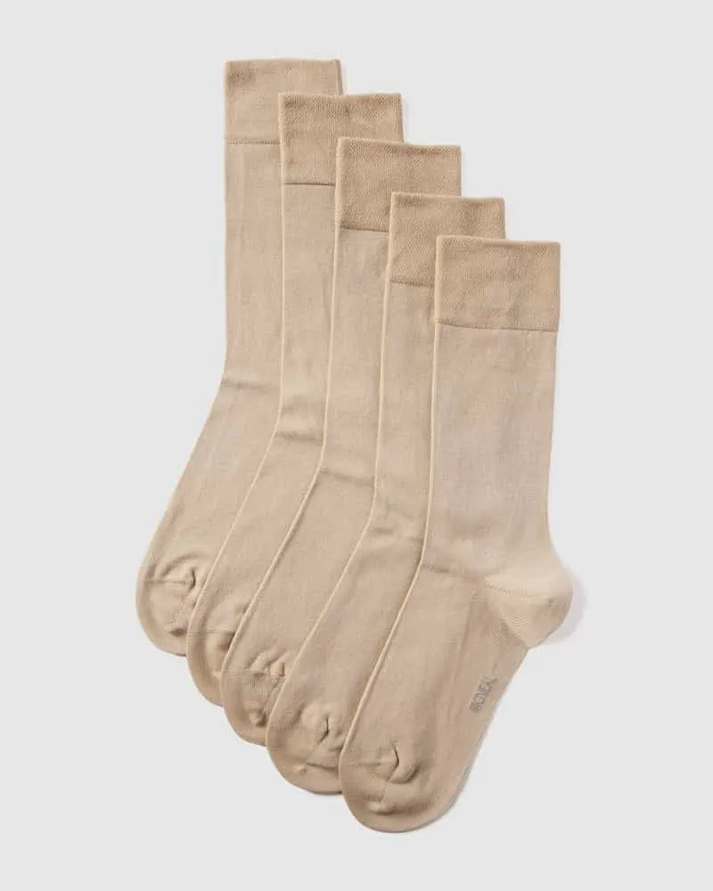 McNeal Socken mit elastischem Rippenbündchen im 5er-Pack 