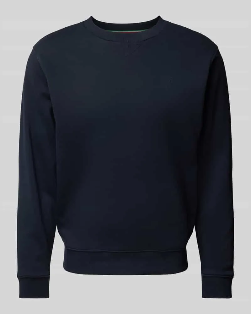 Replay Regular Fit Sweatshirt mit gerippten Abschlüssen 