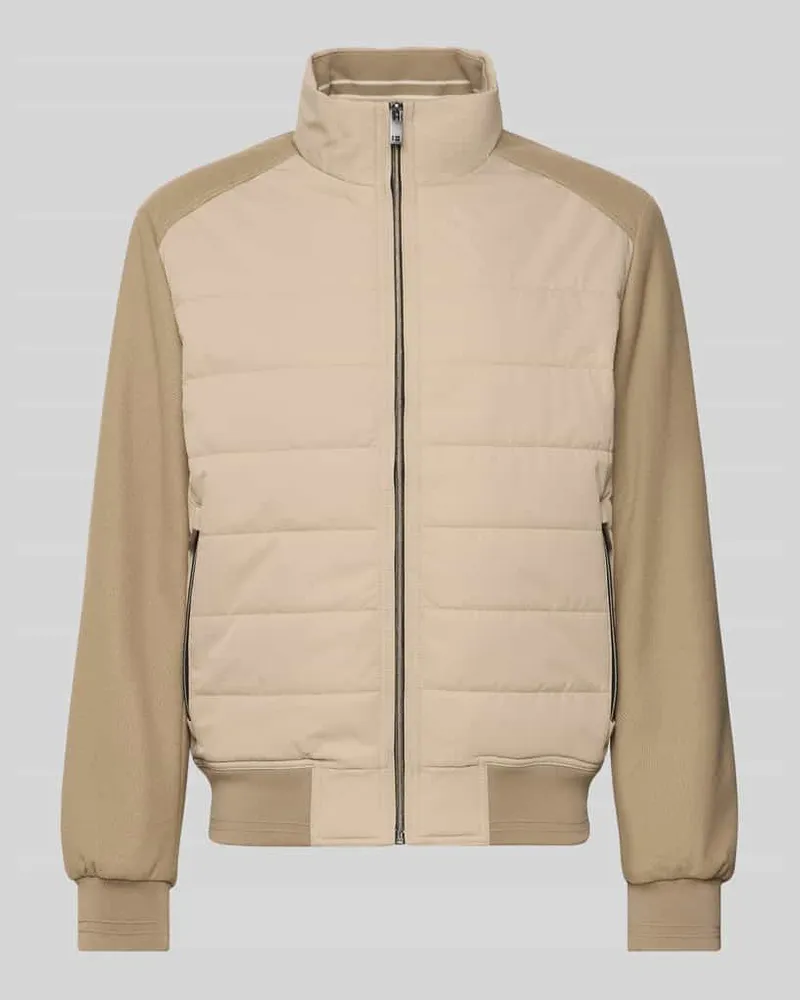 Christian Berg Jacke mit Stehkragen Beige
