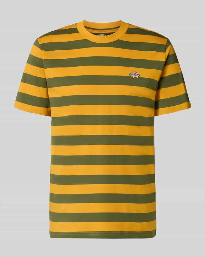 Dickies T-Shirt mit Label-Stitching Modell 'RIVERGROVE Gruen