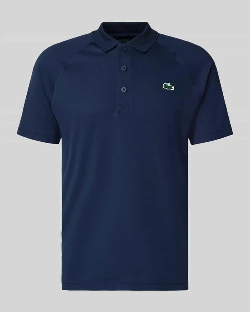 Lacoste Regular Fit Sport Poloshirt mit Label Patch Dunkelblau