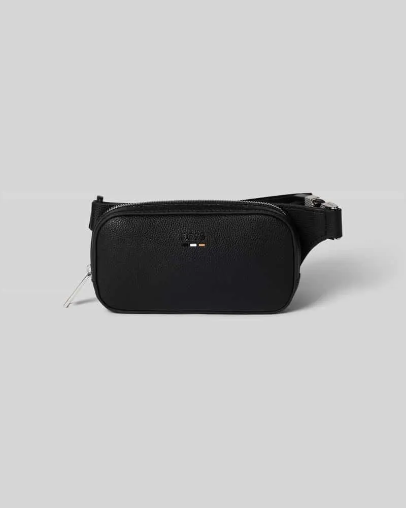 HUGO BOSS Smartphone-Tasche in Leder-Optik Modell 'Ray Black