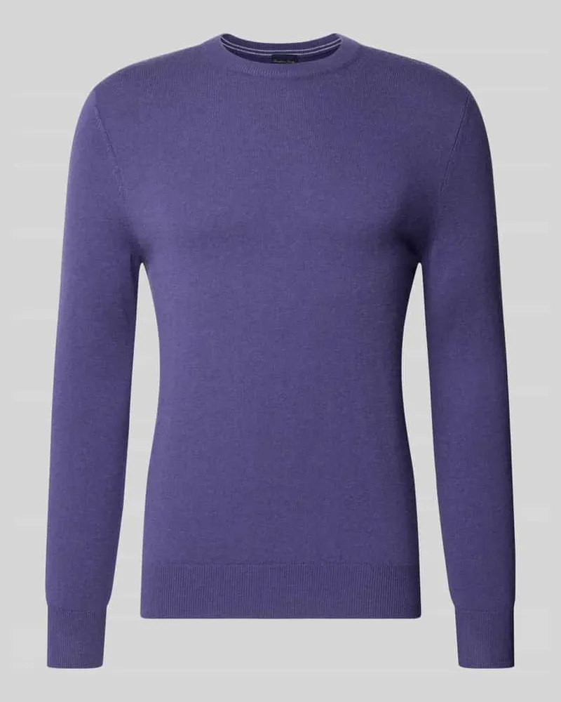 Christian Berg Regular Fit Strickpullover aus Woll-Kaschmir-Mix Purple