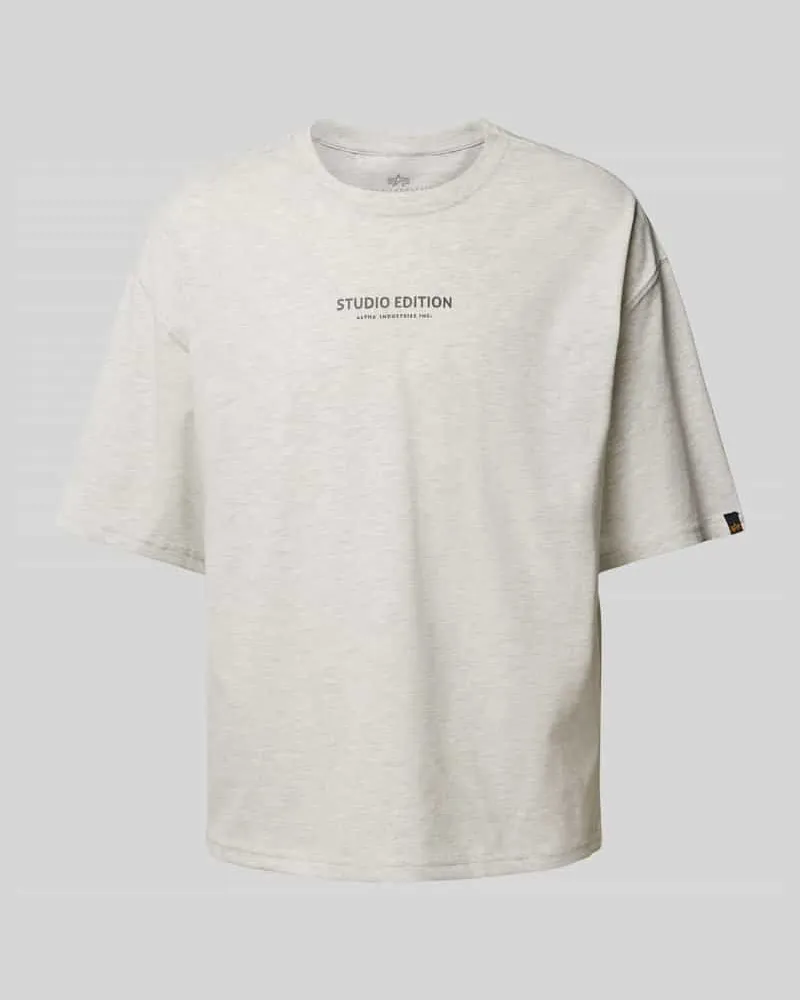 Alpha Industries T-Shirt mit Label-Print Modell 'Studio Edition 