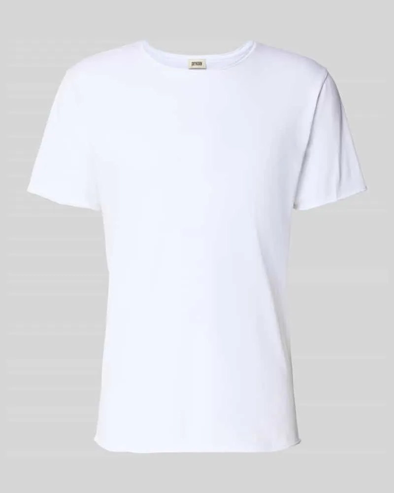 Drykorn T-Shirt mit Rundhalsausschnitt Modell 'KENDRICK Weiss