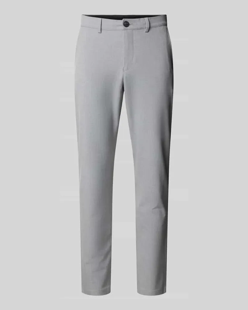 Carlo Colucci Slim Fit Hose mit Gesäßtaschen 