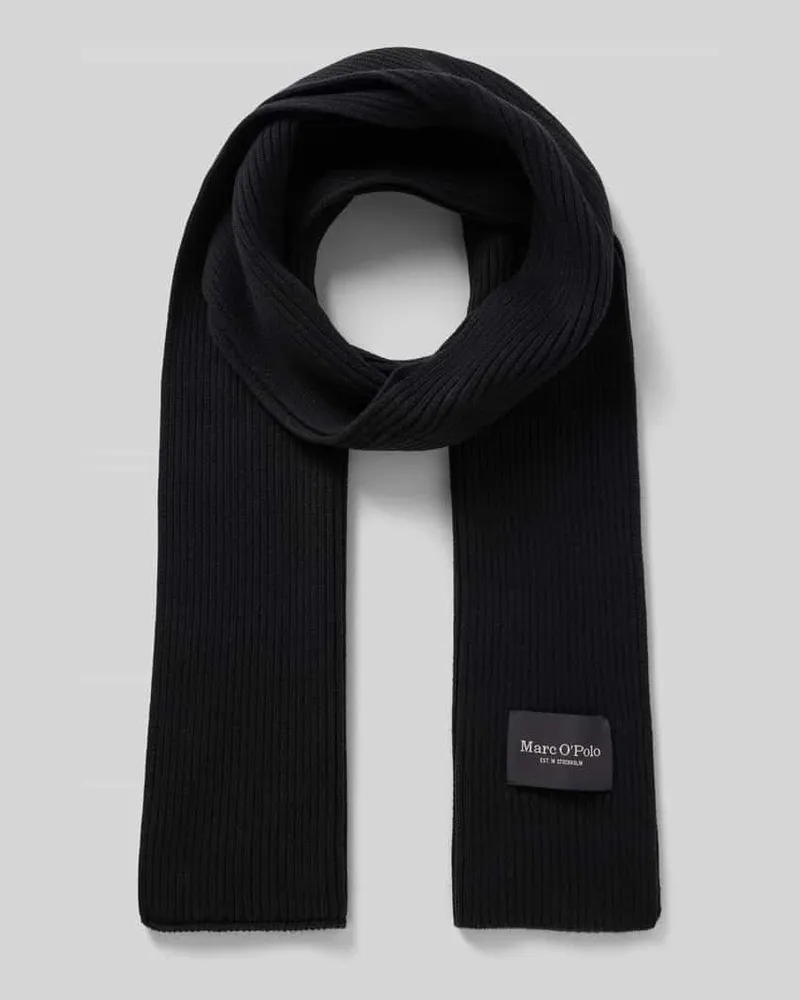 Marc O'Polo Schal aus reiner Baumwolle Black