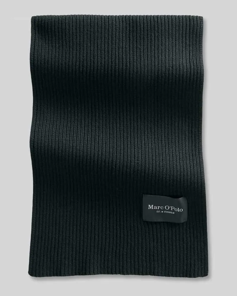 Marc O'Polo Schal aus reiner Baumwolle Black