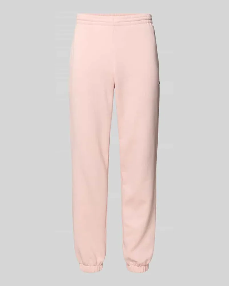 Lacoste Regular Fit Sweatpants aus Baumwoll-Mix Rosa