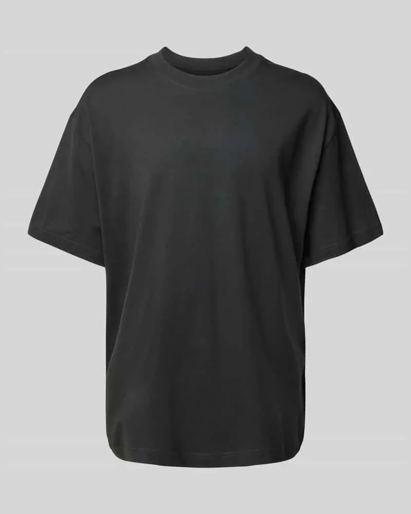 Weekday Oversized T-Shirt mit geripptem Rundhalsausschnitt 