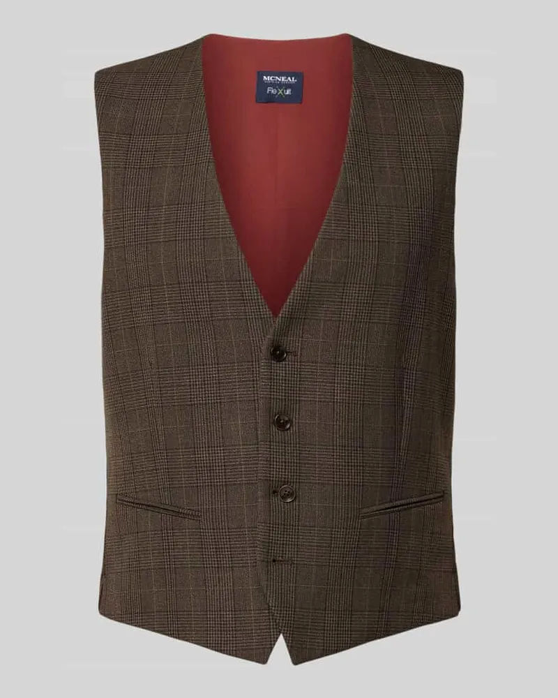 McNeal Weste mit V-Ausschnitt Mittelbraun