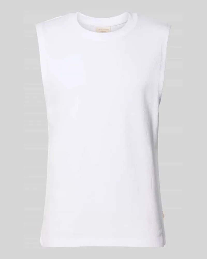 Jack & Jones Tanktop mit Strukturmuster und Rundhalsausschnitt Weiss