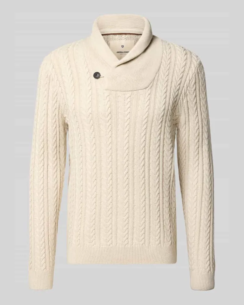 Jack & Jones Strickpullover mit Stehkragen 