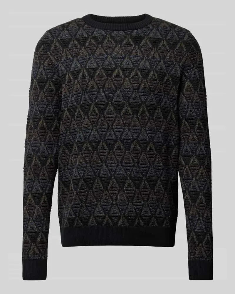 Jack & Jones Strickpullover mit gerippten Abschlüssen Modell 'EDDIE 