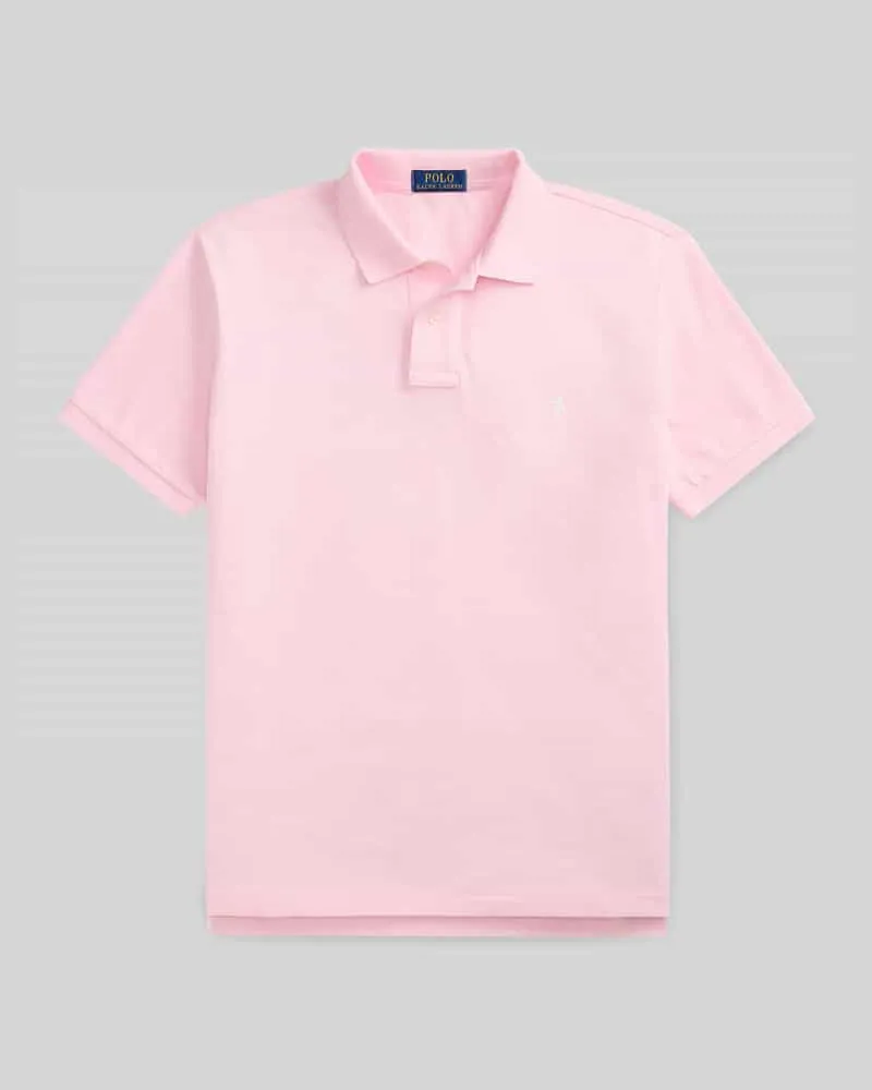 Ralph Lauren Slim Fit Poloshirt aus reiner Baumwolle Rosa