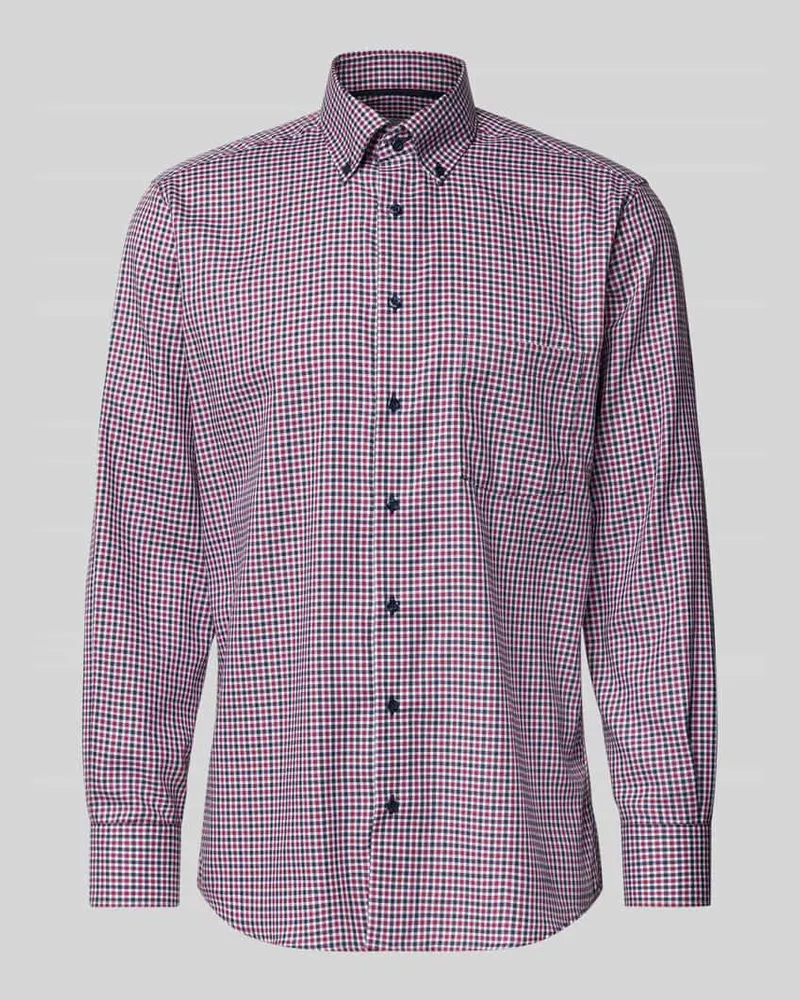 Eterna Modern Fit Business-Hemd mit Button-Down-Kragen 