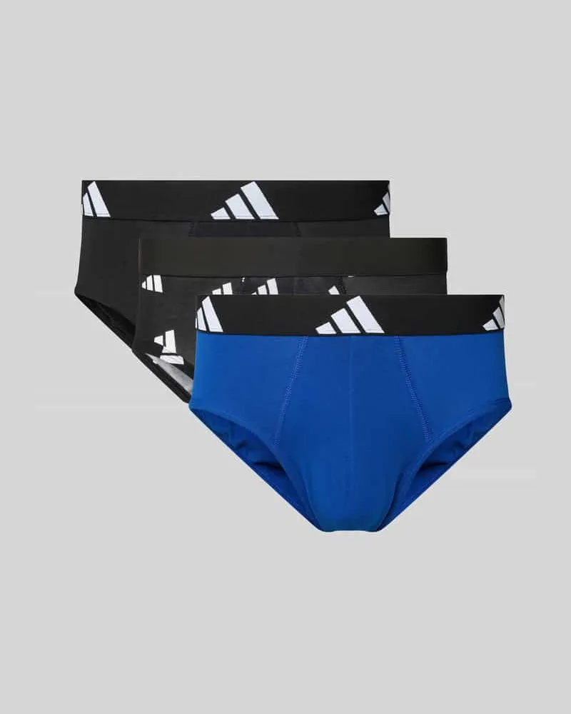 adidas Slip mit elastischem Logo-Bund Modell 'Active Flex' im 3er-Pack Black