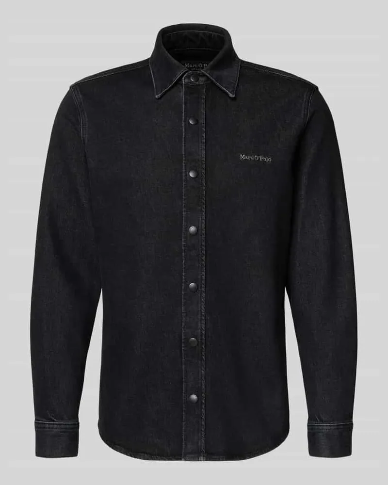 Marc O'Polo Regular Fit Jeanshemd aus Baumwoll-Mix 