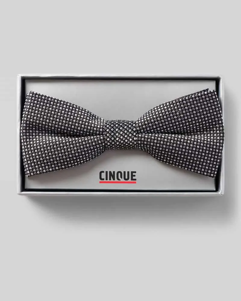 cinque Fliege aus reiner Seide Modell 'Simone Black