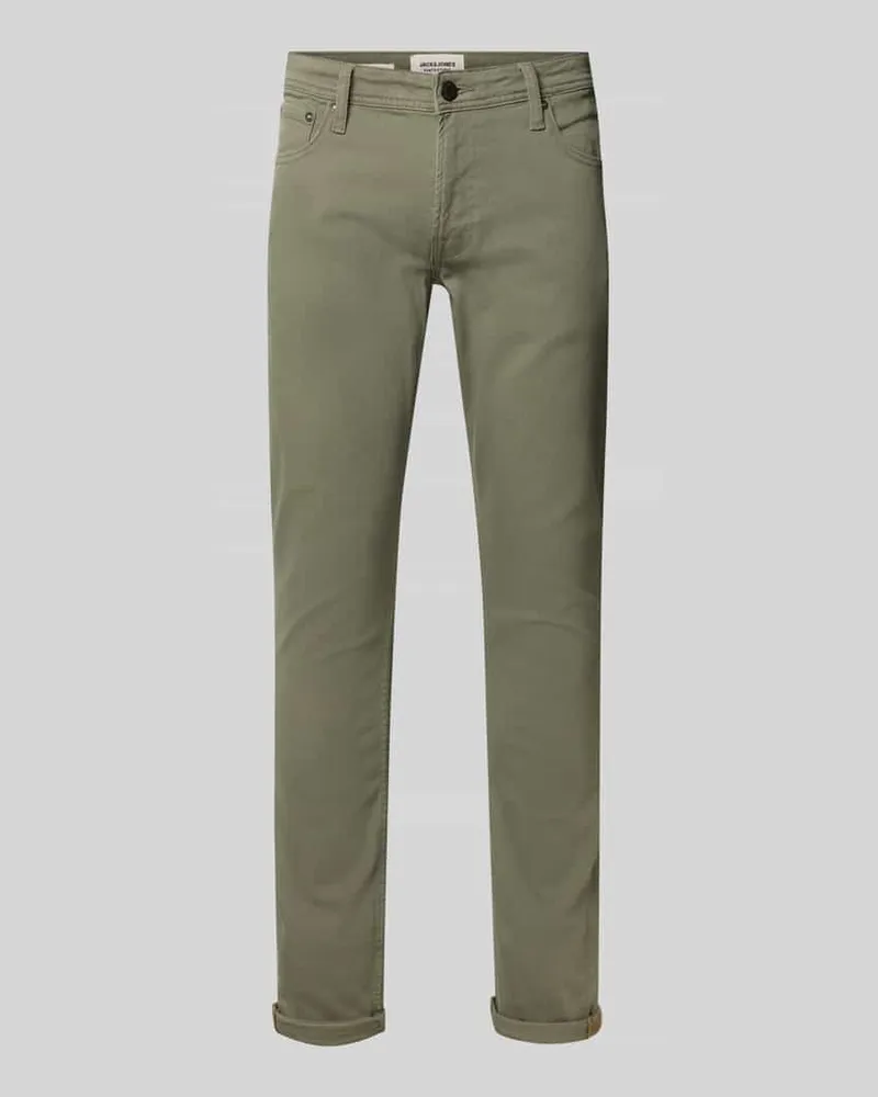Jack & Jones Slim Fit Jeans mit Eingrifftaschen Modell 'GLENN 