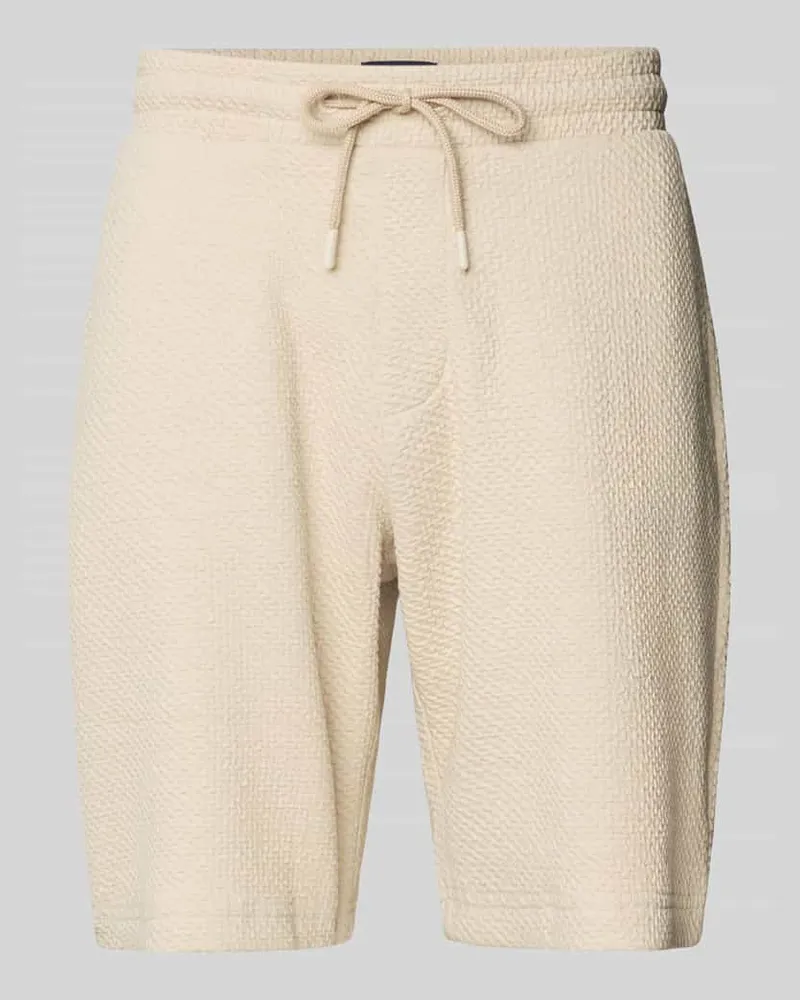 McNeal Relaxed Fit Sweatshorts mit Strukturmuster 