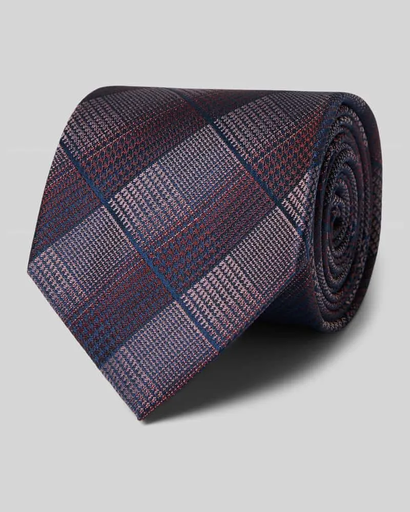 Monti Krawatte aus Seide im Allover-Look (7,5 cm Bordeaux