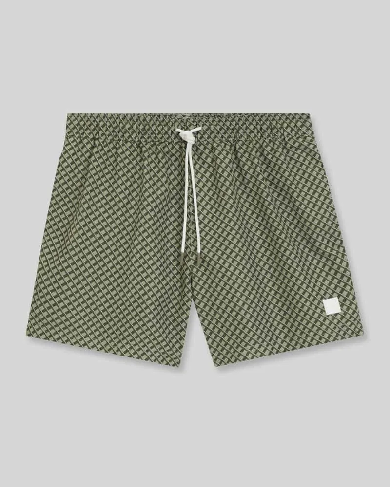 HUGO BOSS Regular Fit Badeshorts mit Logo-Patch Modell 'VIBE Beige