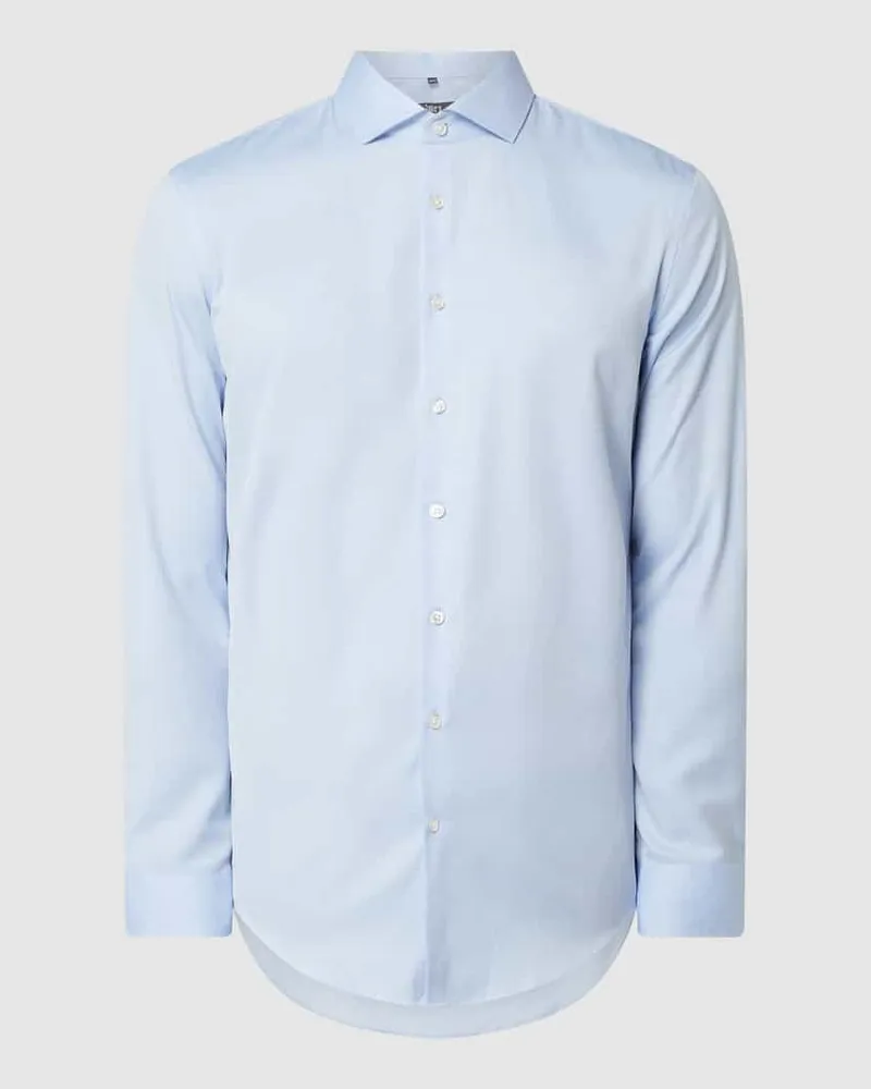 JAKE*S Slim Fit Business-Hemd mit Haifischkragen 