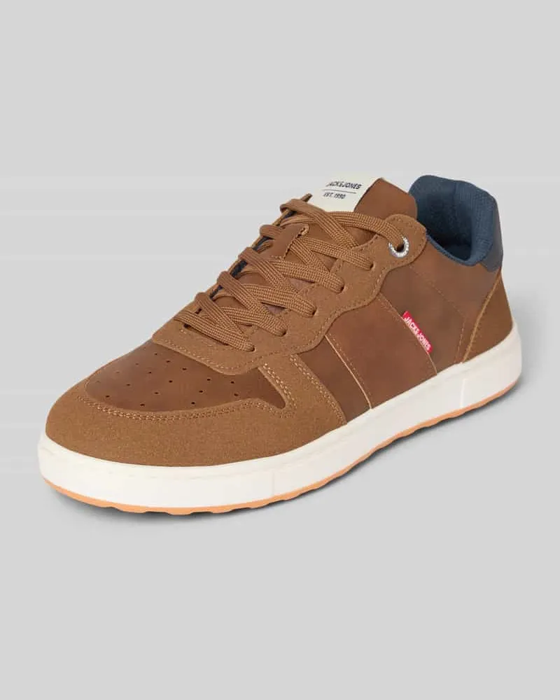 Jack & Jones Sneaker mit Label-Details Modell 'BARNEY Cognac